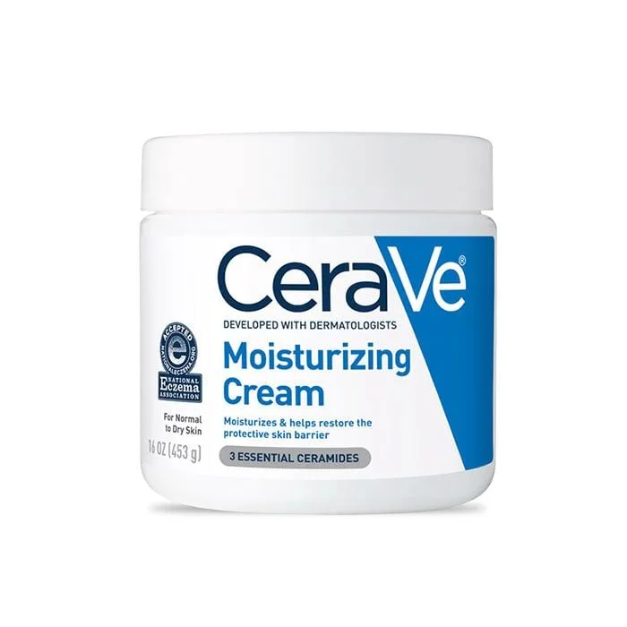Product photo of CeraVe Moisturizing Cream, showing the packaging