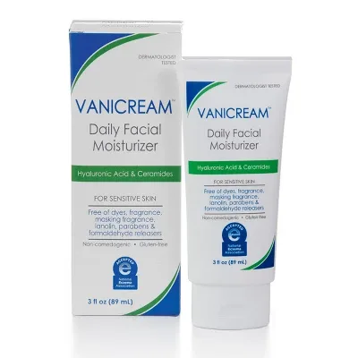 Product photo of Vanicream Daily Facial Moisturizer, showing the packaging