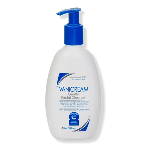 Product photo of Vanicream Gentle Facial Cleanser, showing the packaging